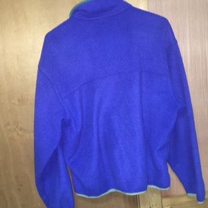 Vintage 1980'S LLBean fleece full-zip hoodie, men's size XL unclear red type Vintage Second Hand
